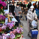 Residents shop at a supermarket in Qujiang New District of Xian, northwest China’s Shaanxi Province, Jan. 15, 2022.